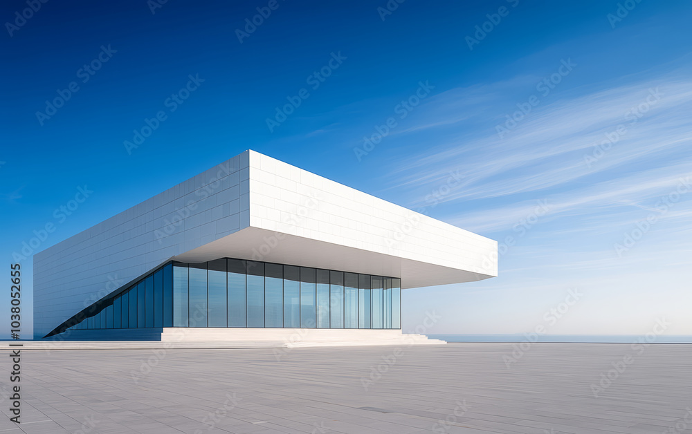 Minimalist modern architecture and spatial structure Minimalist modern architecture and spatial structure
