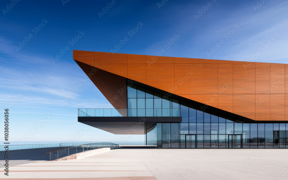 Obraz premium Minimalist modern architecture and spatial structure