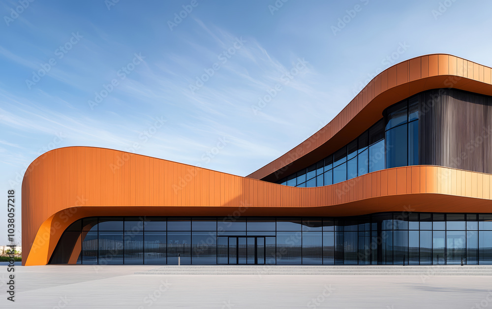 Obraz premium Minimalist modern architecture and spatial structure 