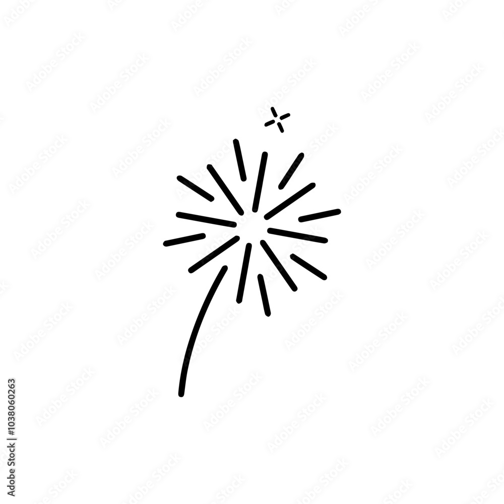 Obraz premium diwali fire cracker vector eps black