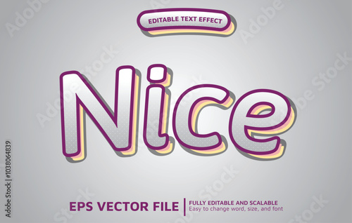 Editable Text Effect with Simple Nice Style