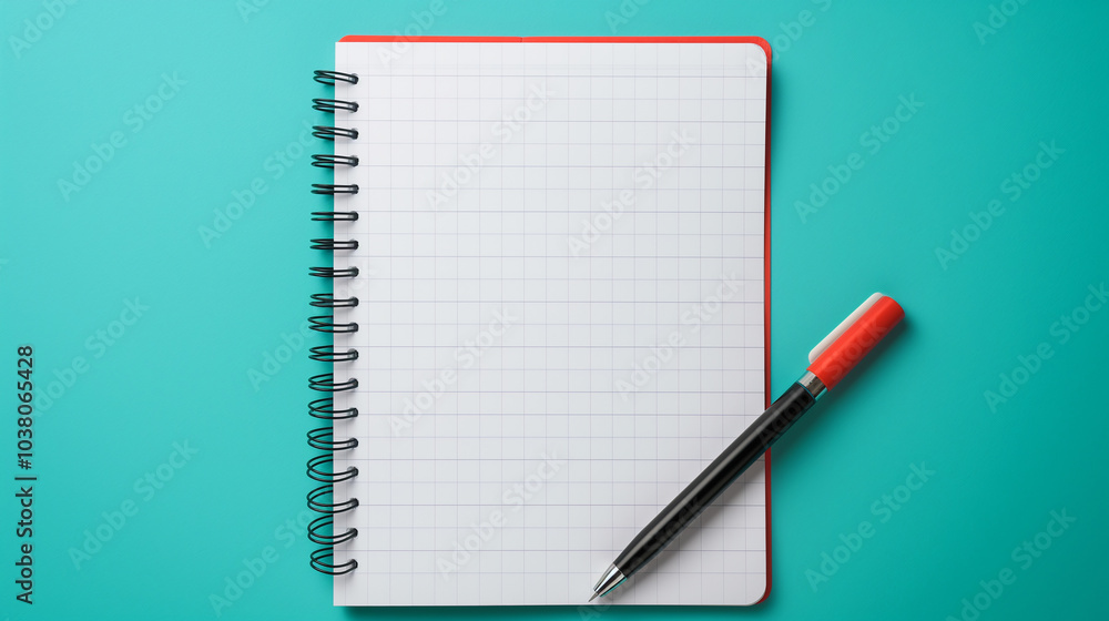 Space for text surrounding a notepad Space for text surrounding a notepad
