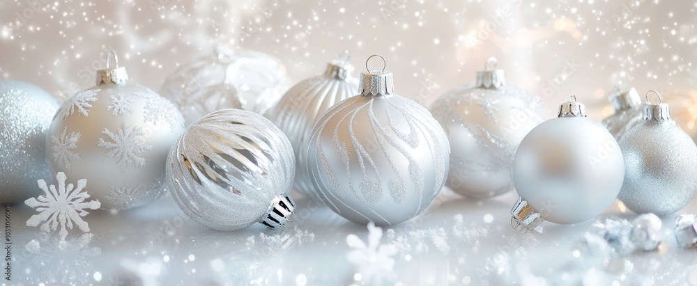 The Beautiful White Christmas Ornaments The Beautiful White Christmas Ornaments