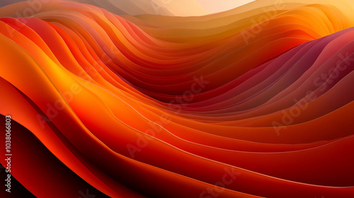 abstract red orange wave background. web banner and wallpaper concept.