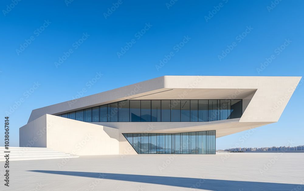 Obraz premium Minimalist modern architecture and spatial structure 