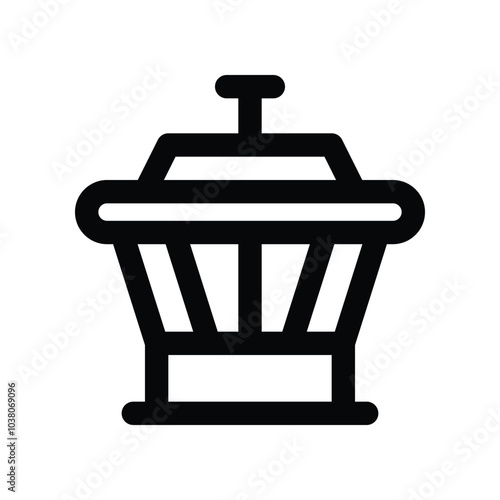 control tower icon. vector line icon for your website, mobile, presentation, and logo design.