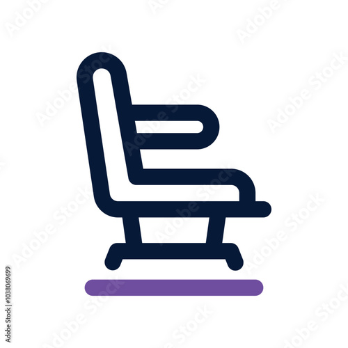 seat icon. vector dual tone icon for your website, mobile, presentation, and logo design.