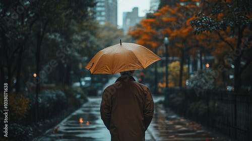 design umbrella man background