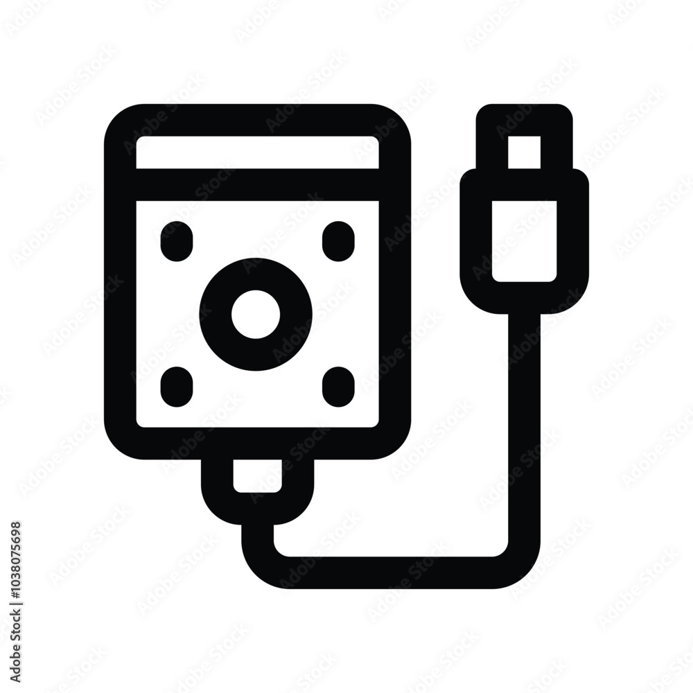 hard drive icon. vector line icon for your website, mobile, presentation, and logo design. hard drive icon. vector line icon for your website, mobile, presentation, and logo design.