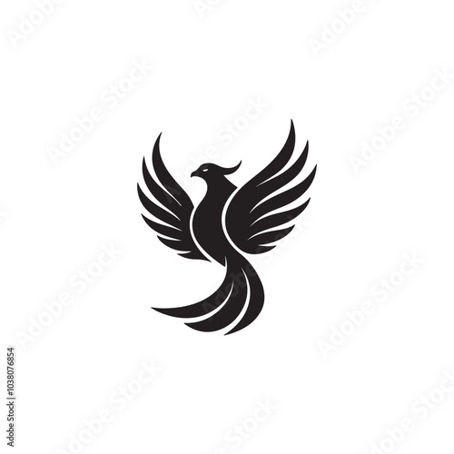 Natural Bird Silhouette Design 