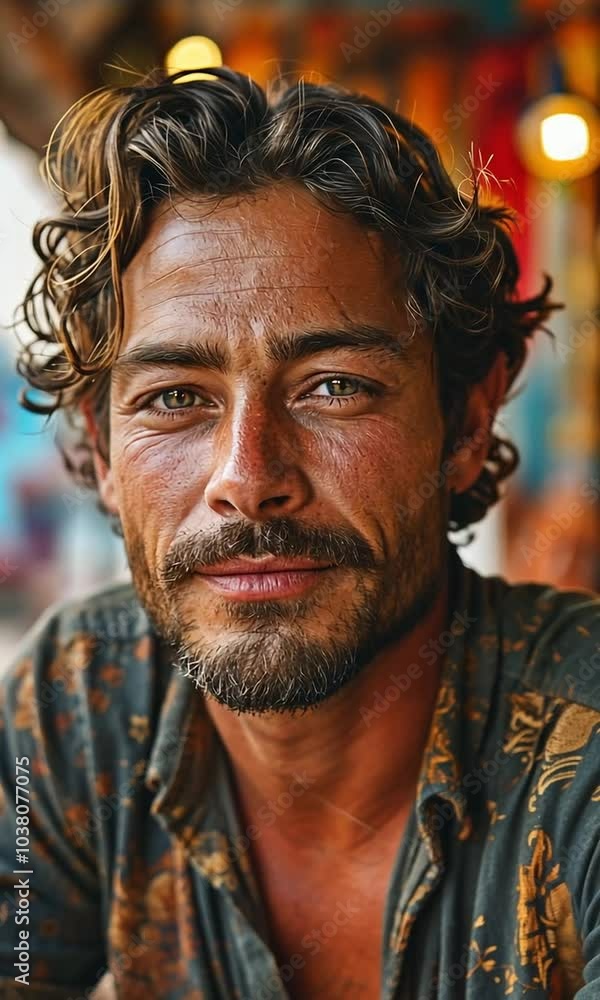 An attractive Turkish man is pictured lounging at a coffee shop in the Bangkok area.
An attractive Turkish man is pictured lounging at a coffee shop in the Bangkok area.
