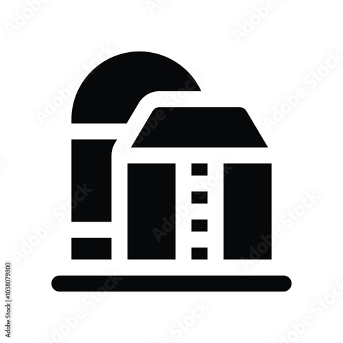 silo icon. vector glyph icon for your website, mobile, presentation, and logo design.