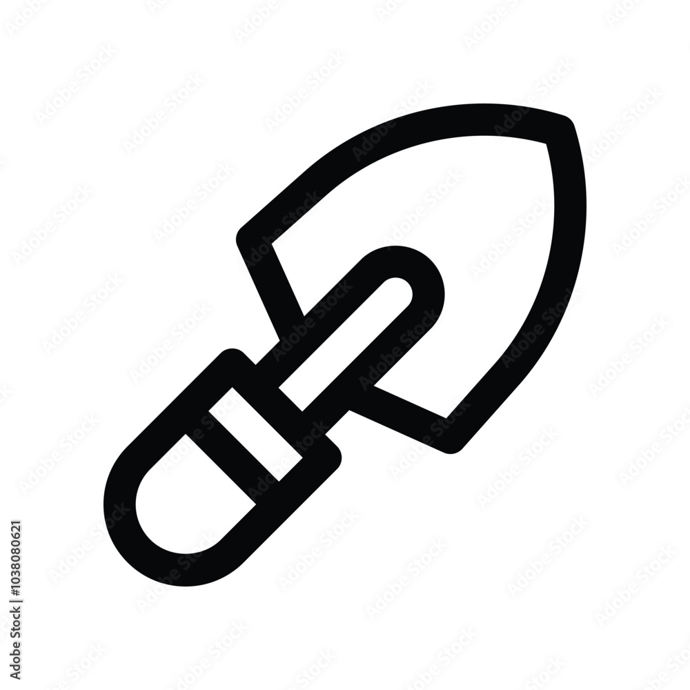 trowel icon. vector line icon for your website, mobile, presentation, and logo design. trowel icon. vector line icon for your website, mobile, presentation, and logo design.