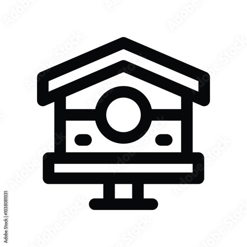 birdhouse icon. vector line icon for your website, mobile, presentation, and logo design.