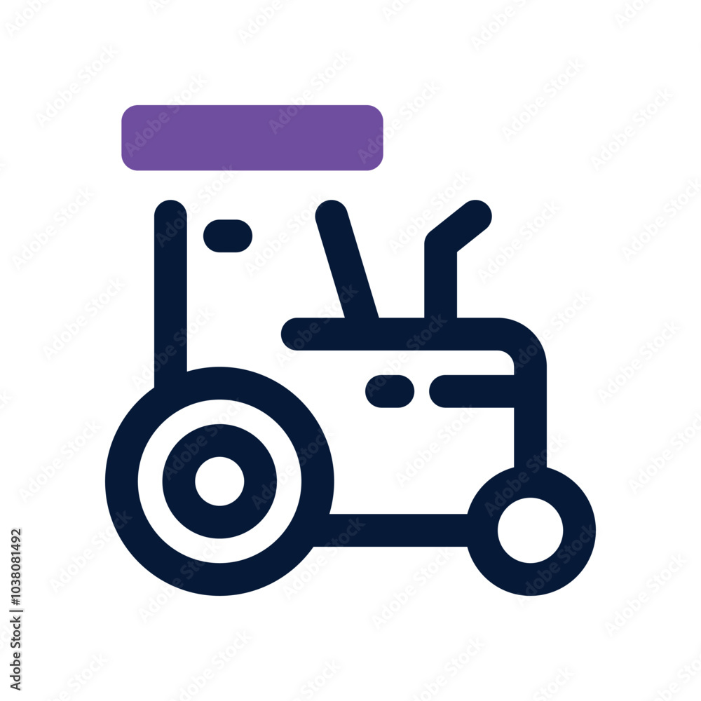 tractor icon. vector dual tone icon for your website, mobile, presentation, and logo design. tractor icon. vector dual tone icon for your website, mobile, presentation, and logo design.
