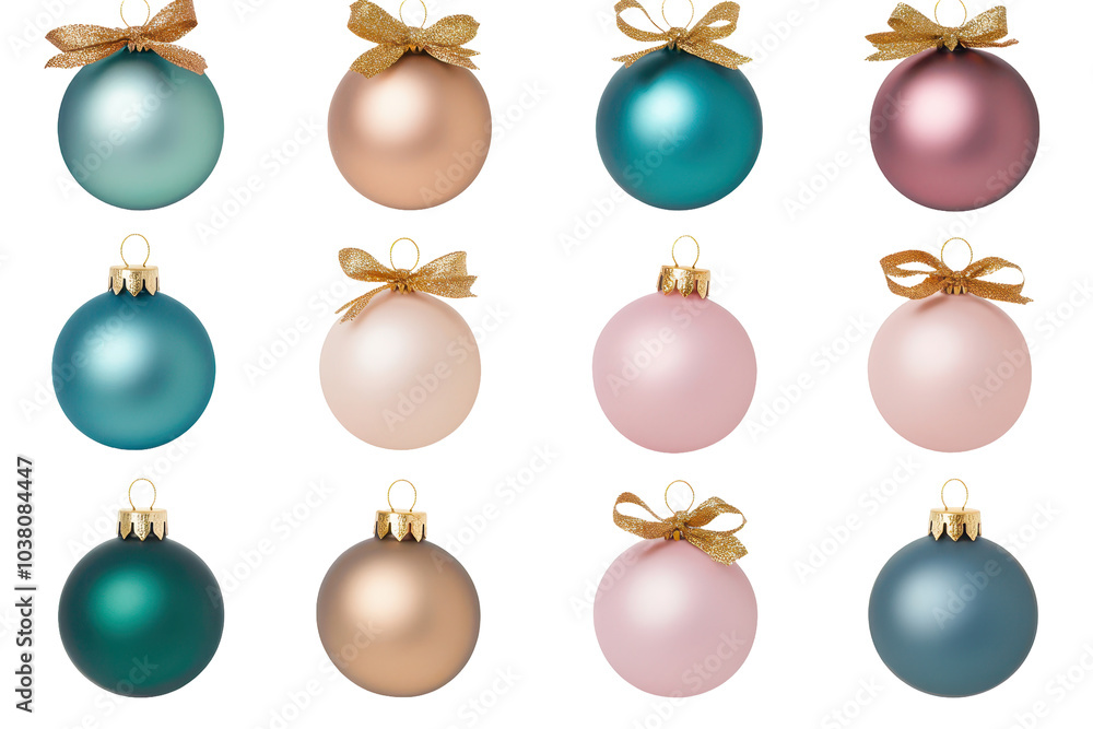 Set of green and white Christmas ornaments with marble and striped patterns, isolated on white background. Ideal for seasonal decorations and holiday themes.
Set of green and white Christmas ornaments with marble and striped patterns, isolated on white background. Ideal for seasonal decorations and holiday themes.