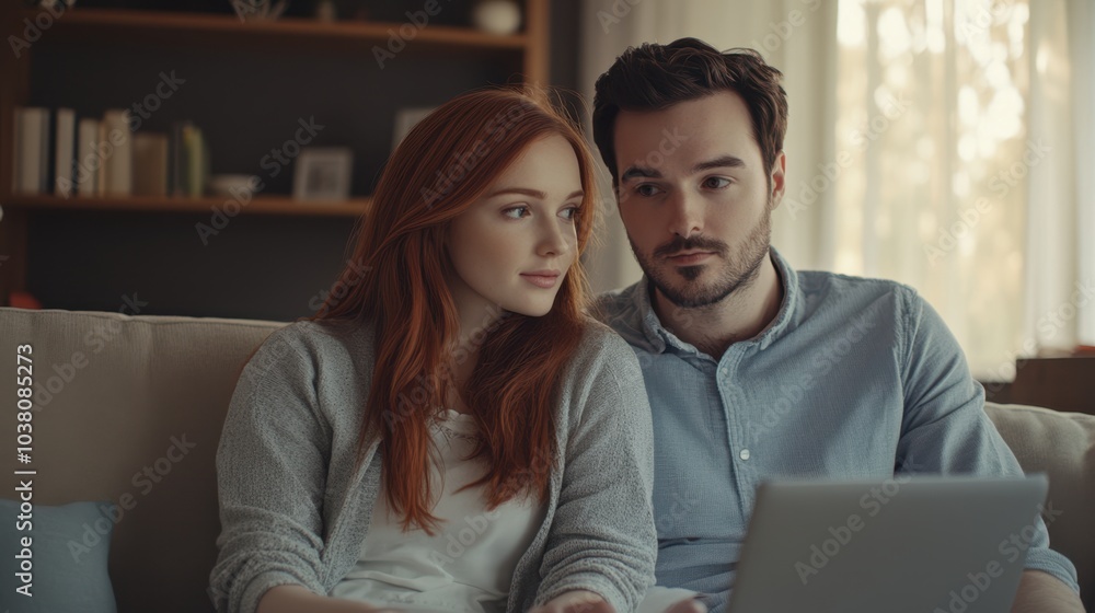 The Couple with a Laptop The Couple with a Laptop