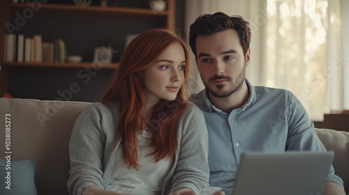 The Couple with a Laptop