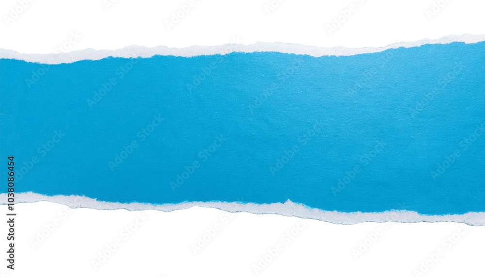 blue ripped paper torn edges strips isolated on white background blue ripped paper torn edges strips isolated on white background