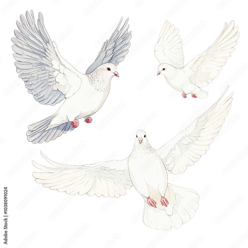 white dove isolated on white background white dove isolated on white background