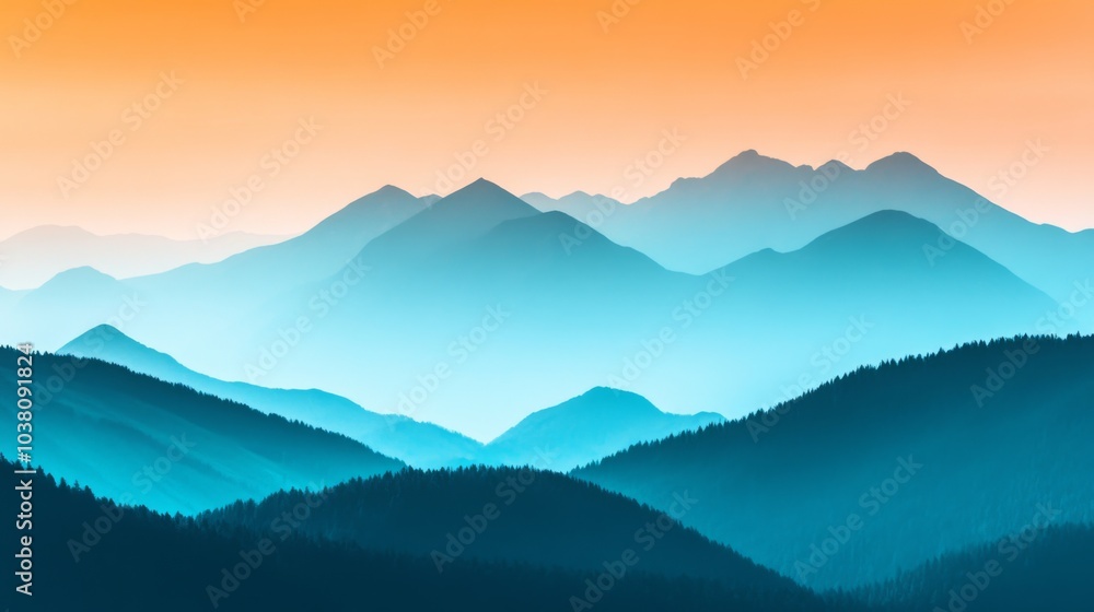 High Contrast Rocky Mountain Sunset Landscape High Contrast Rocky Mountain Sunset Landscape