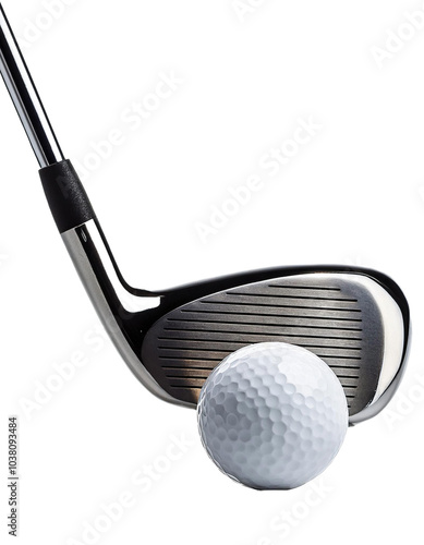 Golf club isolated on white background photo