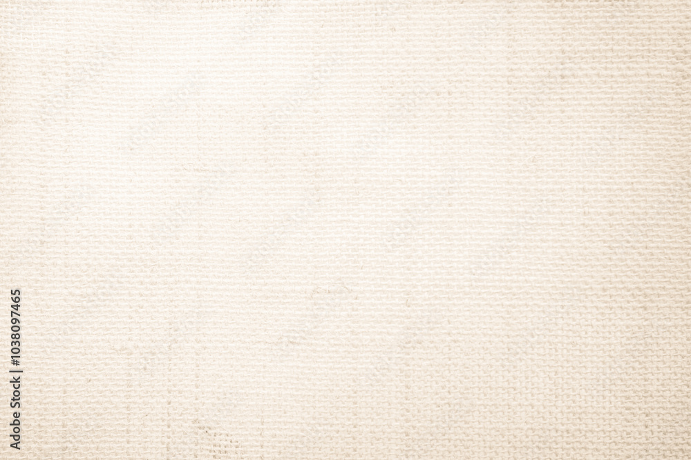 Fototapeta premium Closeup detail of beige fabric texture background. High resolution photo.