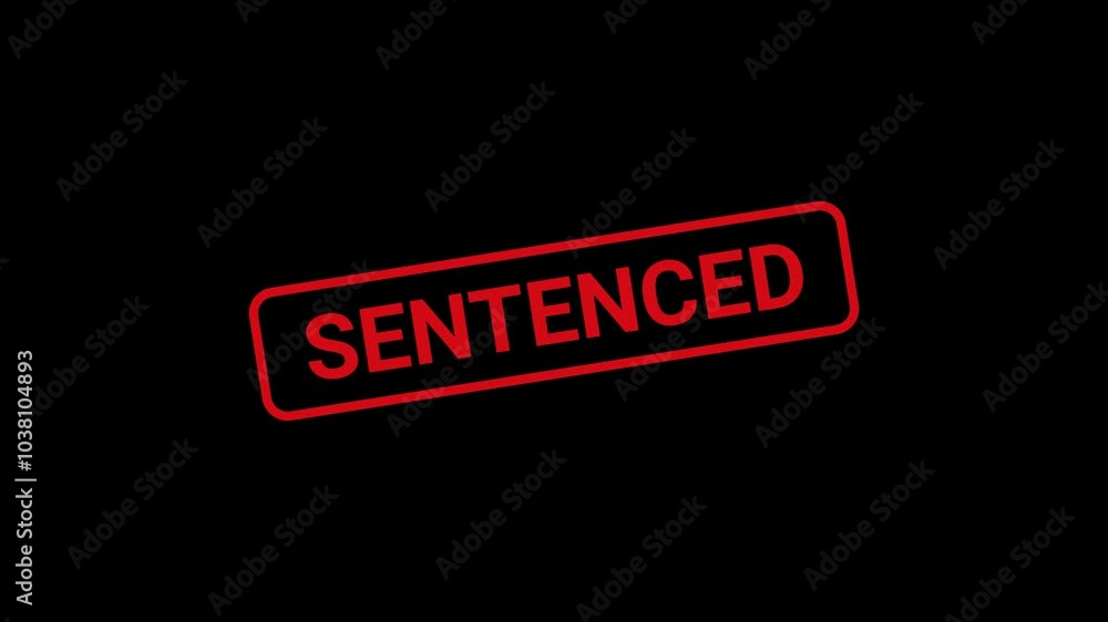 Sentenced Text Stamp Animation Sentenced Text Stamp Animation