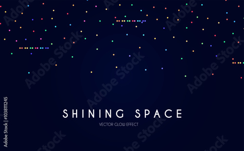 Bokeh colorful light effect. Blur light design. Confetti and holiday firecracker rainbow color effect. Christmas party design