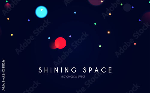 Bokeh colorful light effect. Blur light design. Confetti and holiday firecracker rainbow color effect. Christmas party design