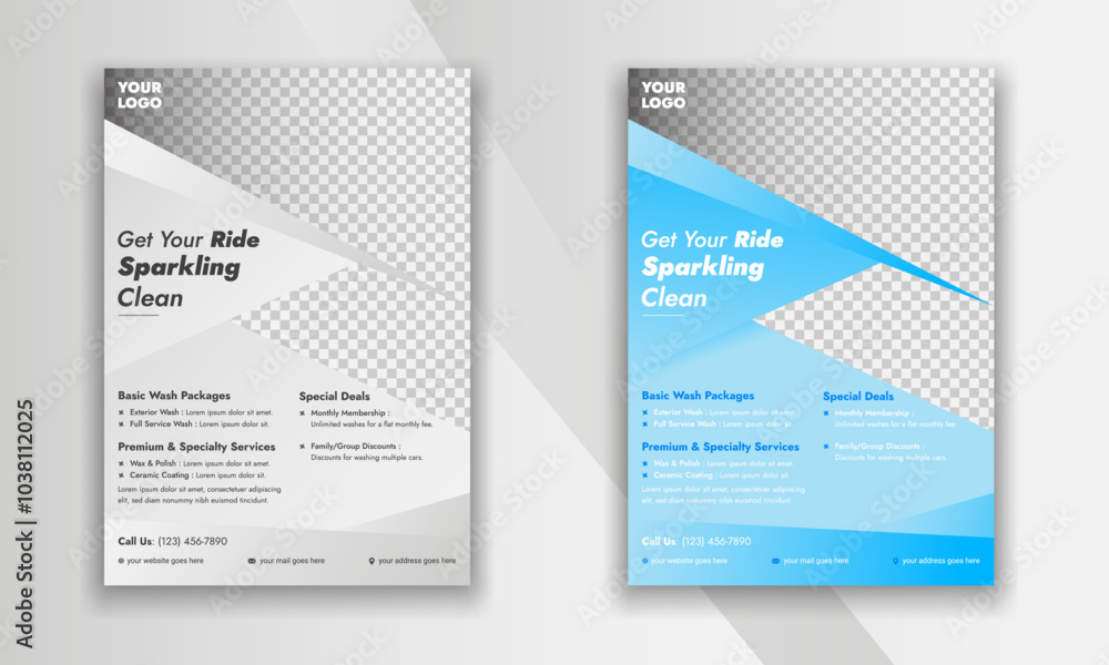 Card Wash flyer design, brochure, sparkling, bubble, liquid wash, foam, car, clean, blue, silver, glitter, fresh, elegant, mockup, ride, mechanic, a4 template. Card Wash flyer design, brochure, sparkling, bubble, liquid wash, foam, car, clean, blue, silver, glitter, fresh, elegant, mockup, ride, mechanic, a4 template.