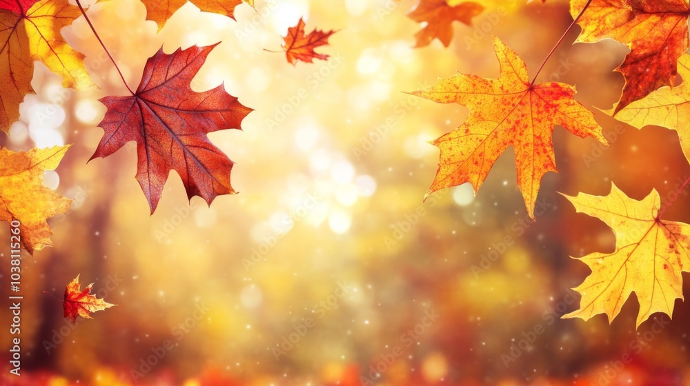 Soft Focus Leaves with Fall Tones in Diffused Lighting Soft Focus Leaves with Fall Tones in Diffused Lighting