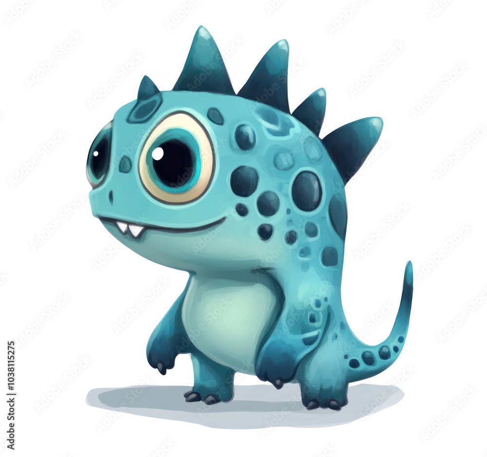 Cartoon cute creature: playful design for fun Cartoon cute creature: playful design for fun