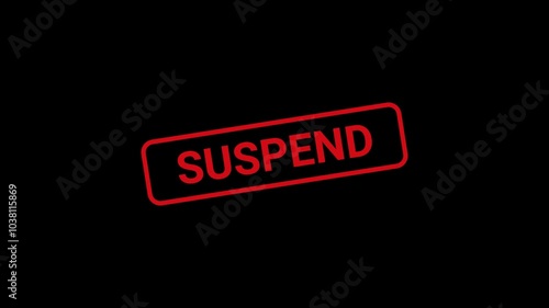 Suspend Text Stamp Animation