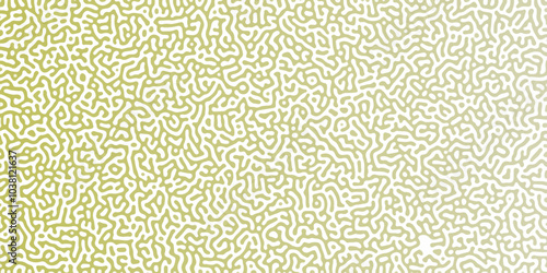 Abstract Reaction-diffusion or Turing pattern natural texture in coral olive gradient colour scheme. Linear design with biological shapes. Organic lines in memphis. abstract turing organic wallpape	
