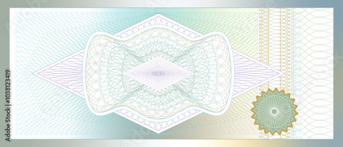 guilloche background for cheque, banknote etc