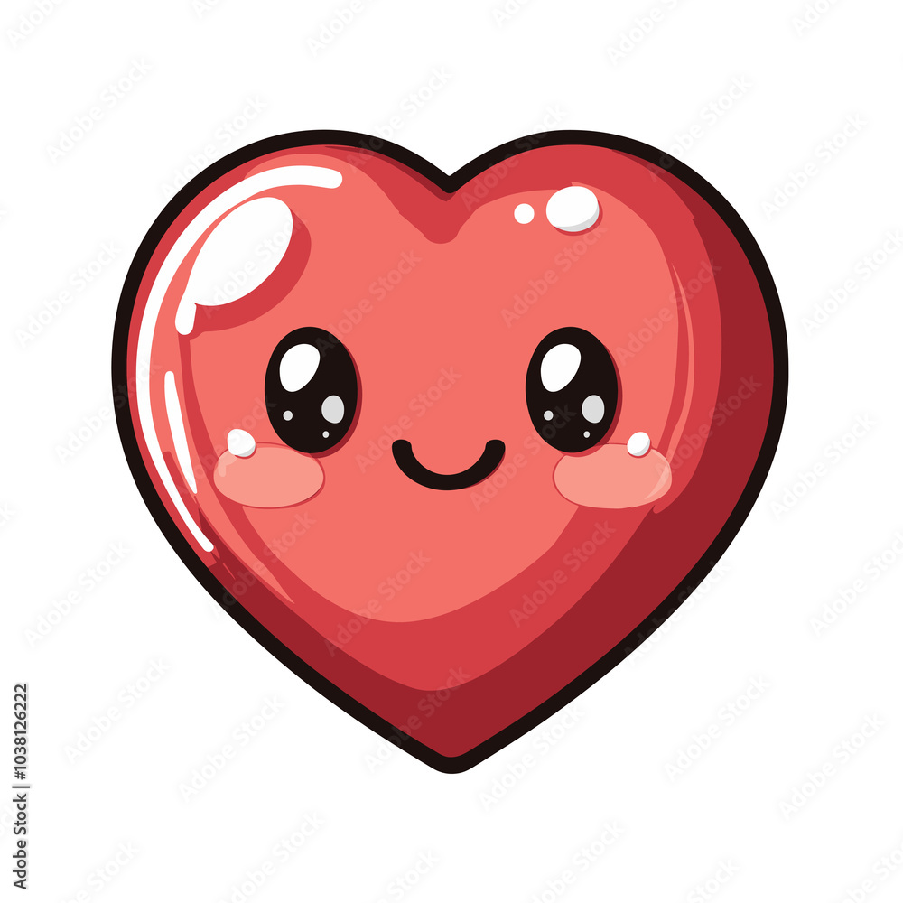 Smiling heart character Smiling heart character