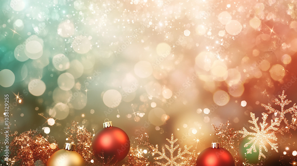 Colorful Christmas banner with Copy space Colorful Christmas banner with Copy space