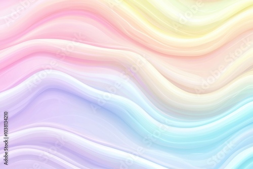 A soft, wavy pastel background with gentle gradients, ideal for digital design or calming visuals.