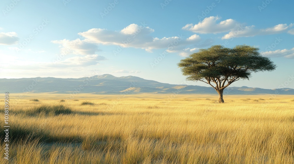 A vast African wilderness with open plains and a distant horizon, leaving room for text. A vast African wilderness with open plains and a distant horizon, leaving room for text.