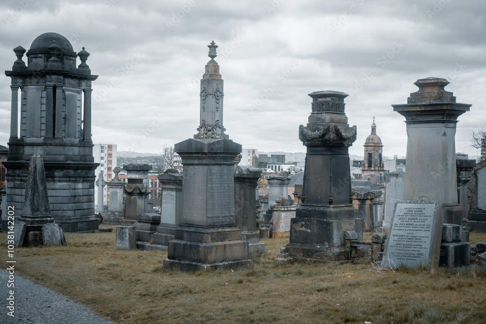 the architecture style and landscapes of Glasgow Necropolis, Scotland the architecture style and landscapes of Glasgow Necropolis, Scotland