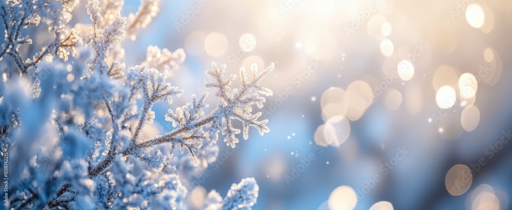 The Frosty Snow-Covered Branch The Frosty Snow-Covered Branch