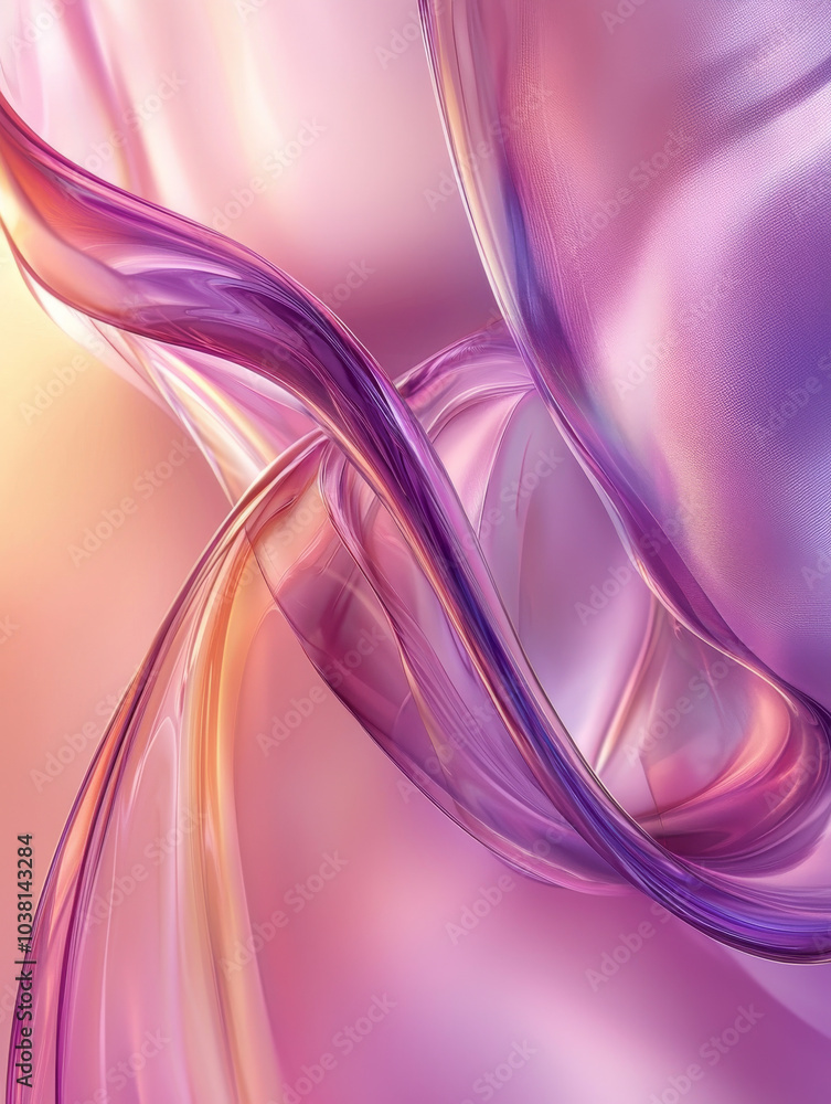 Fototapeta premium Abstract flowing fashion beauty advertising background