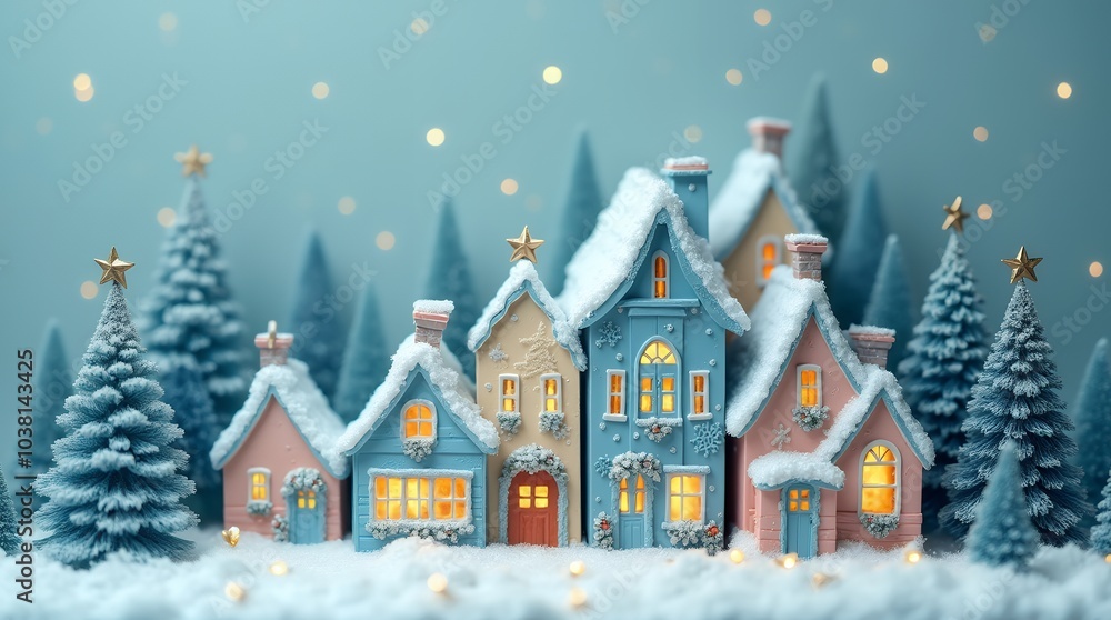 Christmas cards : a snow-covered village, Christmas Eve night, Santa Claus, reindeer and sledding, Christmas trees and snowmen Christmas cards : a snow-covered village, Christmas Eve night, Santa Claus, reindeer and sledding, Christmas trees and snowmen