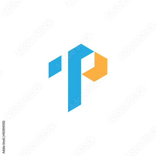 tp logo design vector template, initial tp letter logo design, pt logo design, initial pt letter logo design, TP vector logo, for financial companies, technology and others. Initial Letter TP logo.