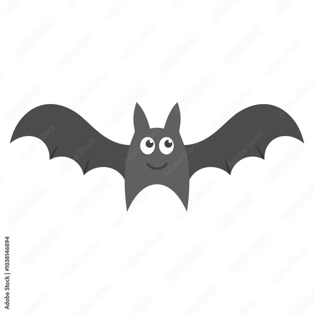 Fototapeta premium halloween bat flat illustration