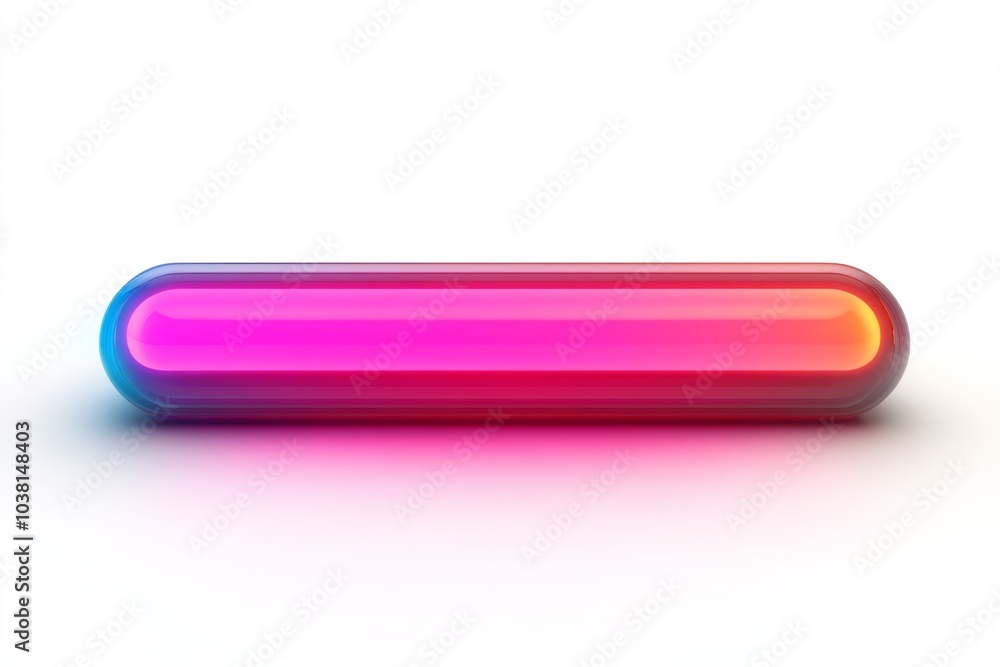 Abstract Glowing Pink and Blue Glass Capsule Abstract Glowing Pink and Blue Glass Capsule
