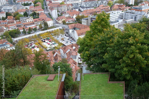 Ljubljana  is the capital and largest city of Slovenia located along a trade route between the northern Adriatic Sea and the Danube region photo