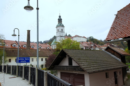 Obraz na płótnie Škofja Loka Bischoflack is a medieval town in Upper Carniola Slovenia w salonie