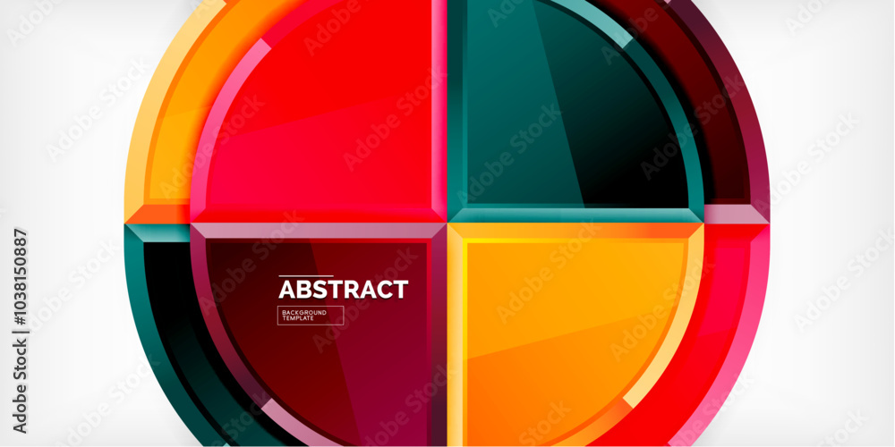Glossy circles geometric background. Vector Illustration For Wallpaper, Banner, Background, Card, Book Illustration, landing page Glossy circles geometric background. Vector Illustration For Wallpaper, Banner, Background, Card, Book Illustration, landing page